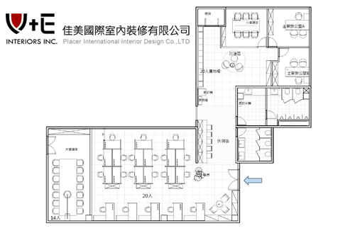 實驗室辦公區_新竹_平面圖  |作品展示|商業空間