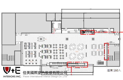 科技廠辦員工餐廳_平面圖  |作品展示|餐飲空間