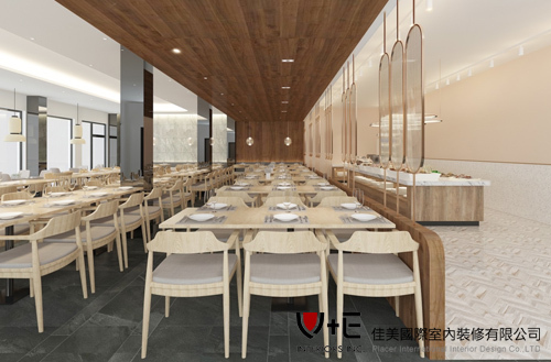 科技公司員工餐廳3D模擬圖_南港區  |作品展示|餐飲空間